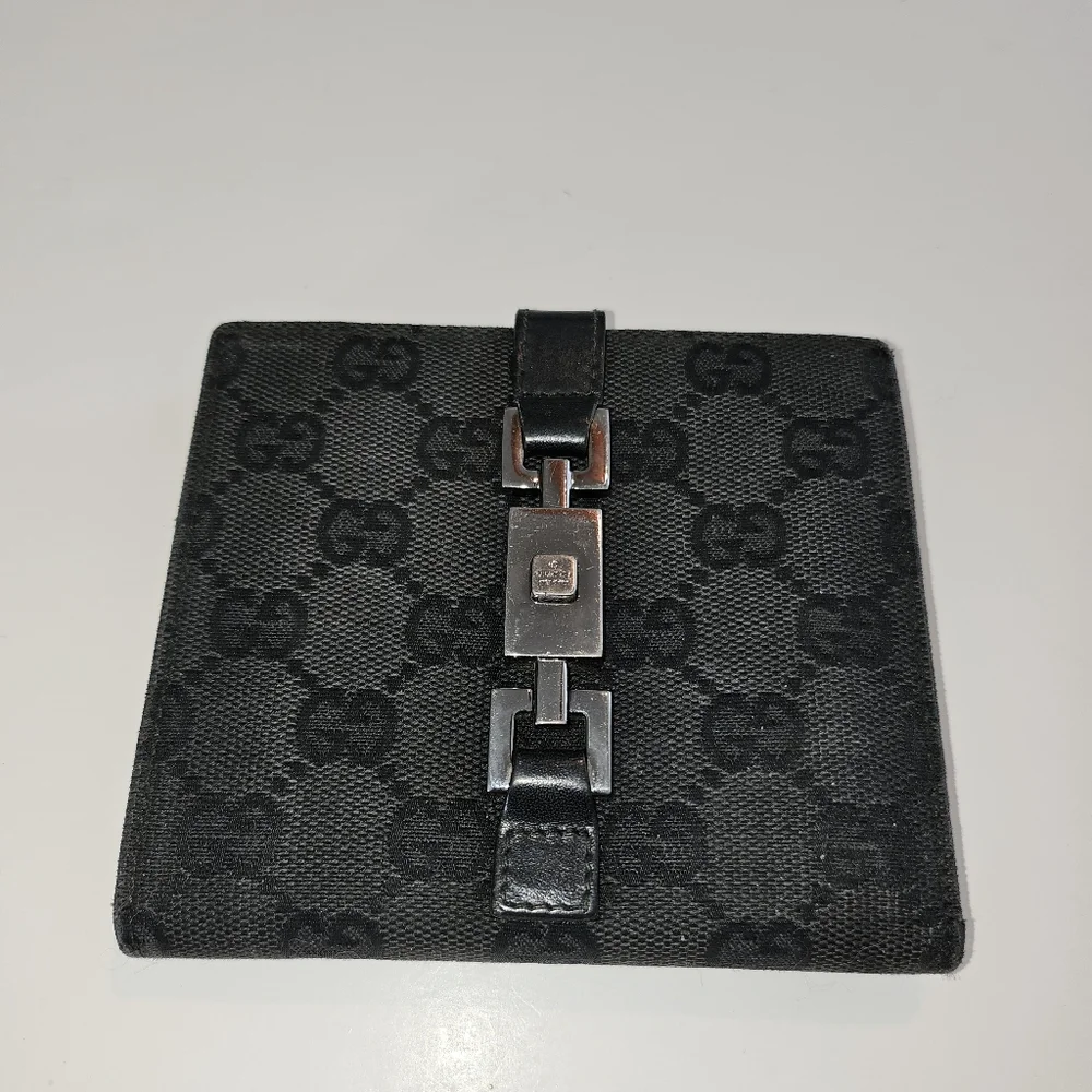 Gucci Jackie piston lock canvas wallet - Picture 2 of 14